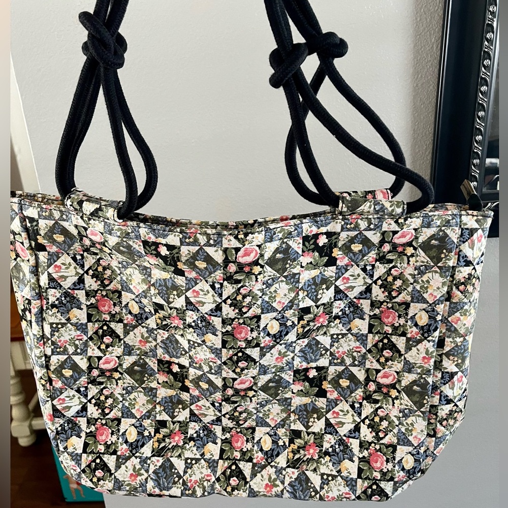 Farmhouse Is My Style Floral Quilted Tote Bag